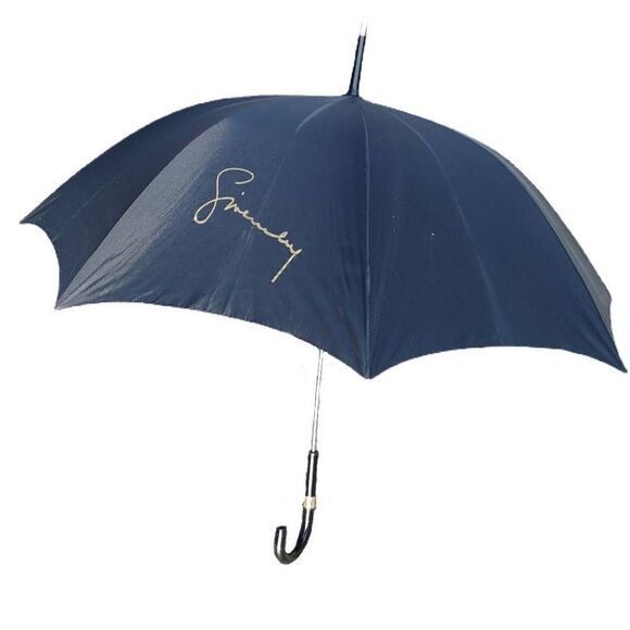Vintage Black Givenchy Nylon Umbrella | Signed Givenchy - Picture 1 of 4
